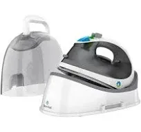  Portable Cordless Steam Iron with Carrying Case, White