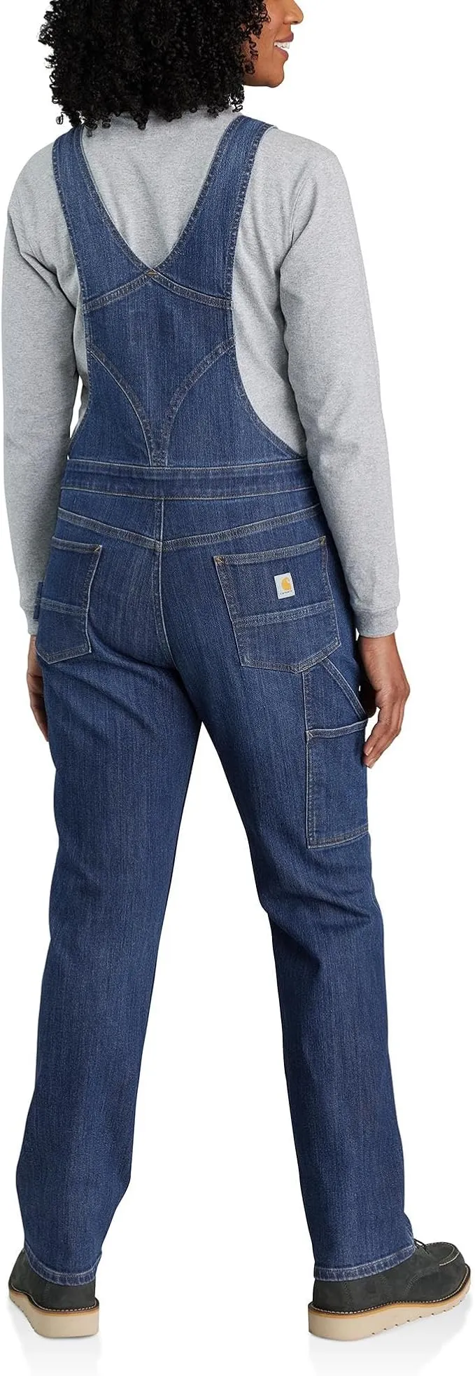 Carhartt Women's Rugged Flex Relaxed Fit Denim Bib Overall