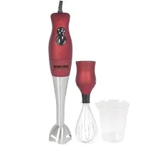 Better Chef DualPro Handheld Immersion Blender in Red