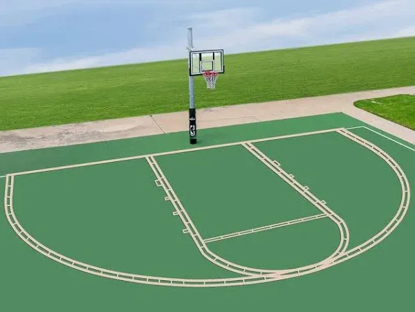 Basketball Court Marking Kit Basketball Court Stencil Kit for Concrete Driveway