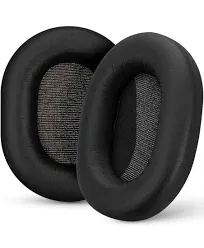 Replacement Earpads for Sony WH-1000XM5 Headphones - Soft Vegan Leather Cushions for Extra Comfort, Easy & Quick Installation, by Brainwavz (Black)