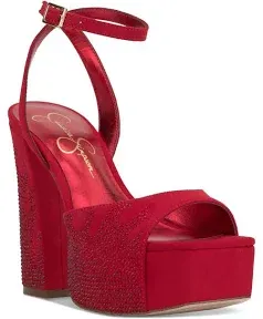 Lirio Platform Sandal in Wicked Red