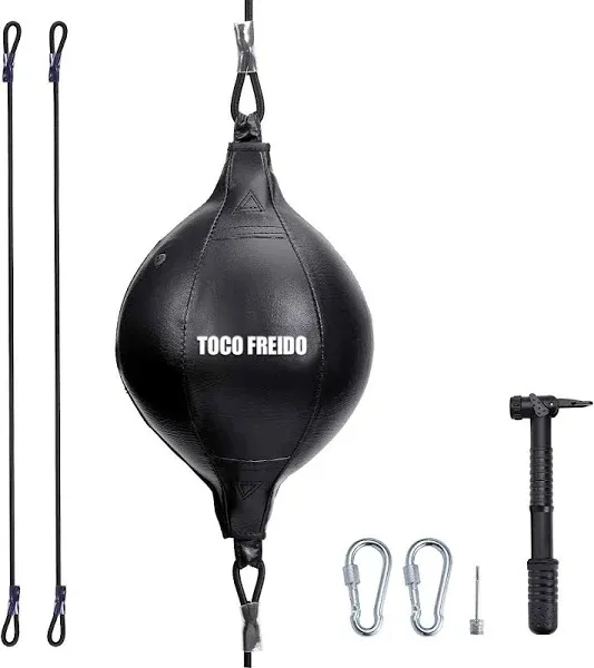 TOCO FREIDO Double End Punching Ball, Speed Bag with Difficulty Levels Boxing Reflex Ball with Headband, Perfect for Reaction, Agility, and Hand Eye