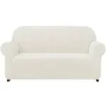 Subrtex 1 Piece Sofa Slipcover Stretch Spandex Furniture Protector - Off White