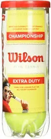 NEW Wilson Tennis Balls 1 Can (3 balls) Championship Balls Extra Duty