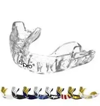 OPRO Instant Custom-Fit Dentist Sports Mouth Guard with Revolutionary Fitting Technology for Ultimate Comfort, Protection & Fit Football Mouthpiece, Boxing Mouthguard with Case for MMA, BJJ, Hockey