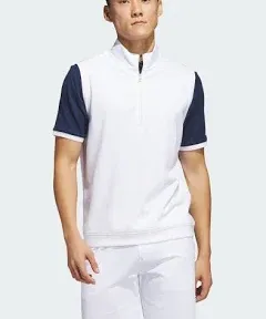 adidas Men's Elevated Quarter Zip Pullover Golf Vest