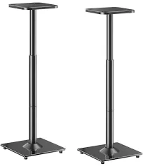 ELIVED Universal Speaker Stands Height Adjustable 28&#034;-37.4&#034;, Bookshelf Speake...