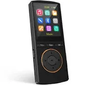 MP3 Player, Bluetooth 5.2, Safuciiv 20GB MP3 Players, with one-Touch Recording, FM Radio & Premium Sound Quality - Sleek, User-Friendly Design for Music Lovers, Black