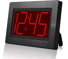 KWANWA Wall Clock, Digital Clock, 8&#034; Extra Large Display, 3&#034; LED Digit Contantly