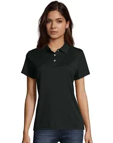 Hanes Women's Sport Cool DRI Polo Shirt, Moisture-Wicking Performance Polo Shirt for Women