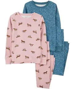 Carter's Girls' Unicorn Snug Fit Cotton Pajama Set