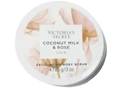 VICTORIAS SECRET COCONUT MILK &amp; ROSE CALM EXFOLIATING BODY SCRUB 3 oz TRAVEL NEW