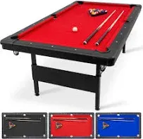 GoSports 7 ft Portable Pool Table Billiards Table