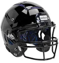 Schutt F7 VTD Collegiate Football Helmet - Black - Size S