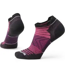 Smartwool Women's Run Zero Cushion Stripe Low Ankle Socks - White