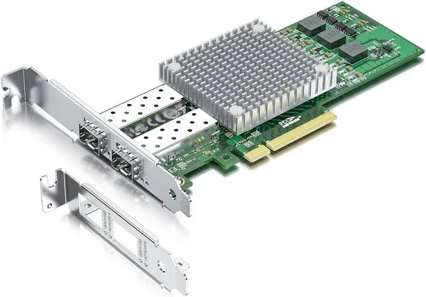 10Gb Network Card with Broadcom BCM57810S Chip,Dual-SFP+ Ports PCI Express Ethernet Adapter Support Windows Server/Linux/VMware