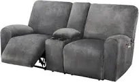 ULTICOR Reclining Loveseat with Middle Console Slipcover