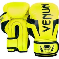 Venum Kids Elite Boxing Gloves, Neo Yellow - S - Venum