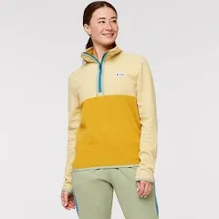 Cotopaxi Women's Amado Fleece Pullover - Large - Wheat / Amber