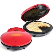 Taco Tuesday Deluxe 10-Inch 6-Wedge Electric Quesadilla Maker with Extra Stuffin