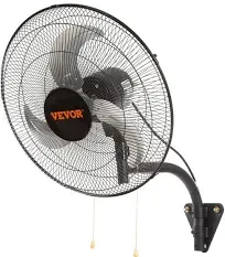 VEVOR Wall Mount Fan, 18 Inch, 3-speed High Velocity Max. 4000 CFM Oscillating I