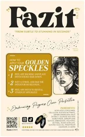 Gold Stardust Speckles Makeup Patches