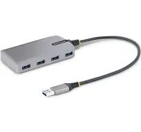 StarTech.com 4-Port USB Hub - USB 3.0 5Gbps, Bus Powered, USB-A to 4x USB-A Hub