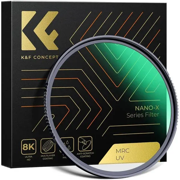 K&F Concept Nano X-Series UV Filter Bulkhead Glass B270 28 Layers MC Super Slim Protective Filter Ultraviolet Filter