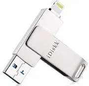 iDiskk MFI Certified 64GB Lightning USB memory stick Flash Drive for iPhone 11