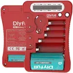 Dlyfull Battery Tester, LCD Display Universal Battery Checker for AA AAA C D 9V CR2032 CR123A CR2 CRV3 2CR5 CRP2 1.5v/3v Button Cell Batteries, 1x