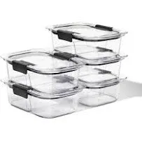 Rubbermaid Brilliance Meal Prep Containers