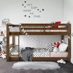 DHP Sierra Twin-over-Twin Convertible Floor Bunk Bed