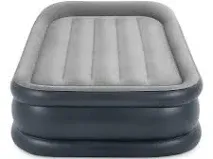 Intex Dura Beam Deluxe Pillow Raised Airbed Mattress with Built In Pump