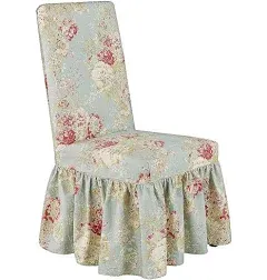 Ballad Bouquet Long Chair Slipcover Blush - Waverly Home