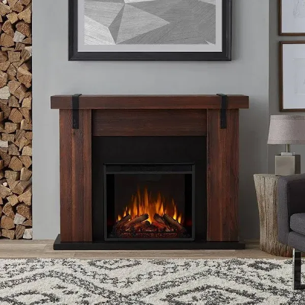 Real Flame - Aspen Electric Fireplace - Chestnut Barnwood