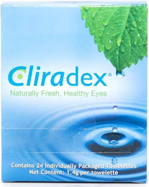 Eyelid Cleanser Cliradex Towelettes