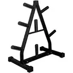 York Barbell 69036 Olympic A-Frame Plate Tree - Black