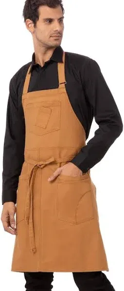 Chef Works Nutmeg Rockford Bib Apron