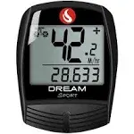 Dream Sport Bike Computer Bicycle Speedometer and Odometer 16-Function Wired Bike Computer Waterproof DCY016 Black