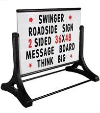 Swinger Roadside Message Board Sign