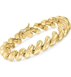 Ross-Simons San Marco 14kt Yellow Gold Bracelet