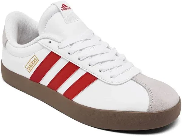 Adidas VL Court 3.0 Sneaker | Women's | White/Red | Size 8.5 | Sneakers