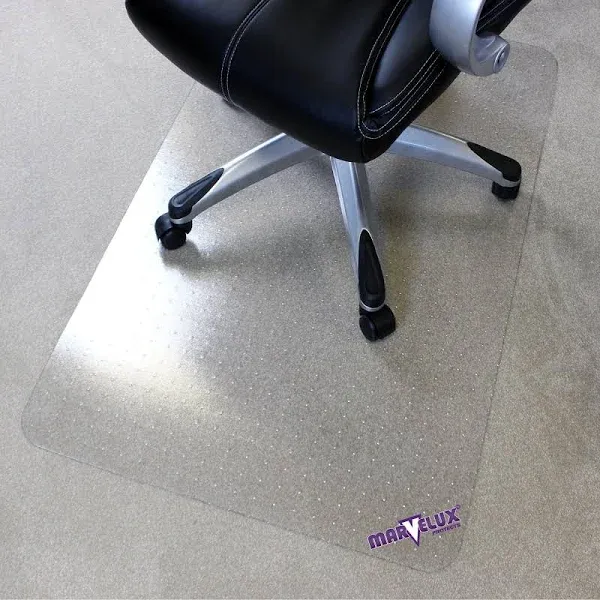 Thick Polycarbonate Office Chair Mat for High Pile Carpets, Large Heavy Duty ...