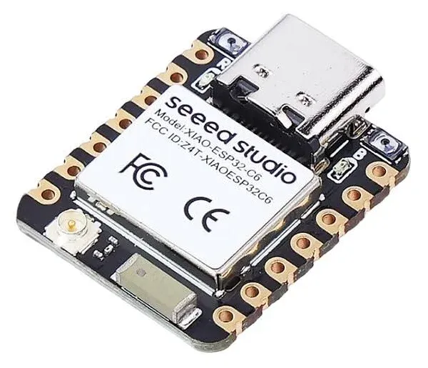 Seeed Studio XIAO ESP32C6(Supports Arduino) -2.4 GHz WiFi 6, Bluetooth 5.3, Zigbee, Thread (802.15.4), ESP Rain Maker, AWS IoT, Microsoft Azure, Smart Home