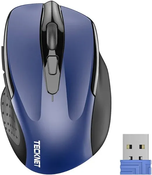 Wireless Mouse Rechargeable, 2.4G Silent Mouse, Quiet Click, 6 Adjustable 480...