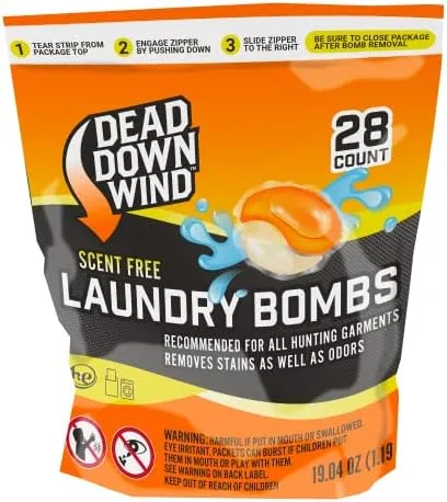 The Dead Down Wind Laundry Bombs Unscented Laundry Detergent  28 Count NEW