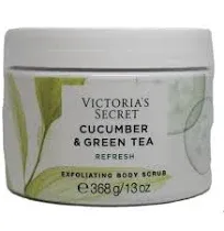 VICTORIA&#039;S SECRET CUCUMBER &amp; GREEN TEA   EXFOLIATING BODY SCRUB 13 oz NEW