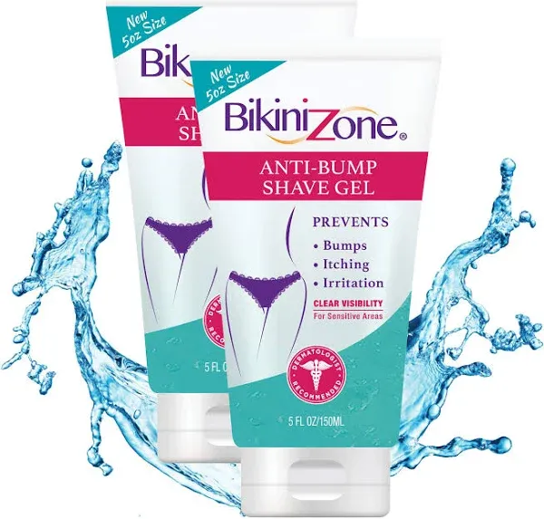 BIKINI ZONE BikiniZone Anti-Bumps Shave Gel 4 oz OR Hair Growth Inhibitor 1 oz