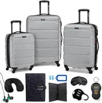 Samsonite Omni PC Hardside Expandable Luggage Carry On 20 Inch Silver New